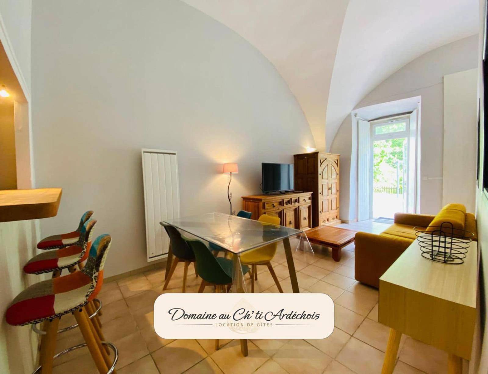 Gite De Groupe - Domaine Au Ch'Ti Ardechois Rochessauve Exterior foto